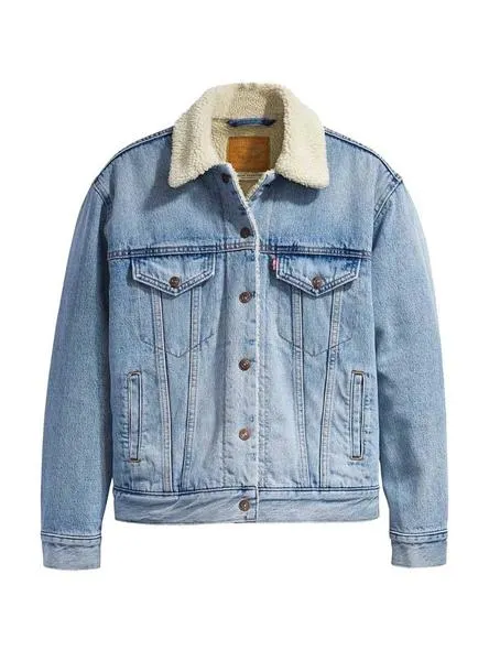 cazadora vaquera levis trucker light mujer