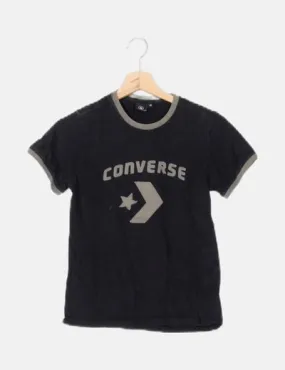 Converse Camiseta negra manga corta