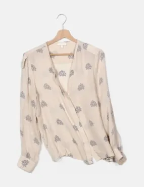 Hoss Intropia Blusa beige estampada