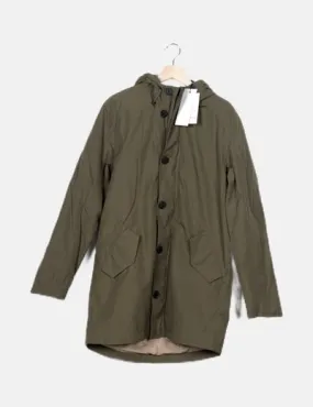 Selected Parka verde fina